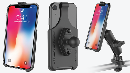 RAM Form-Fit Cradles for the Apple iPhone X, XR, XS, and XS