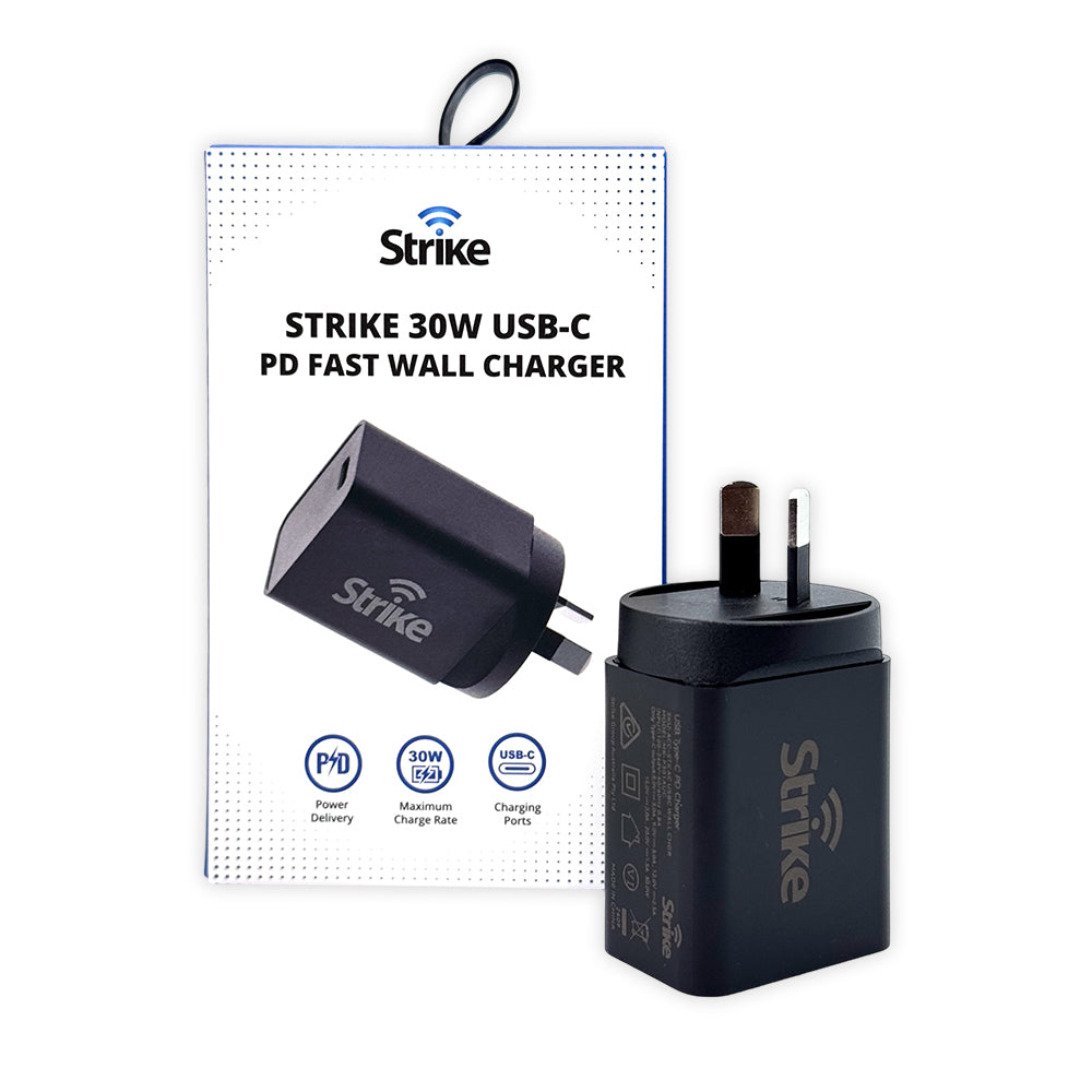 Strike 30W USB-C PD Fast Wall Charger