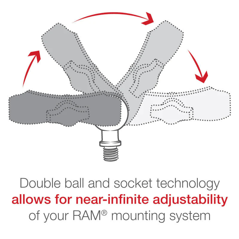 RAM 1" Ball with 3/8" 16TPI Male Thread (RAM-B-236U)