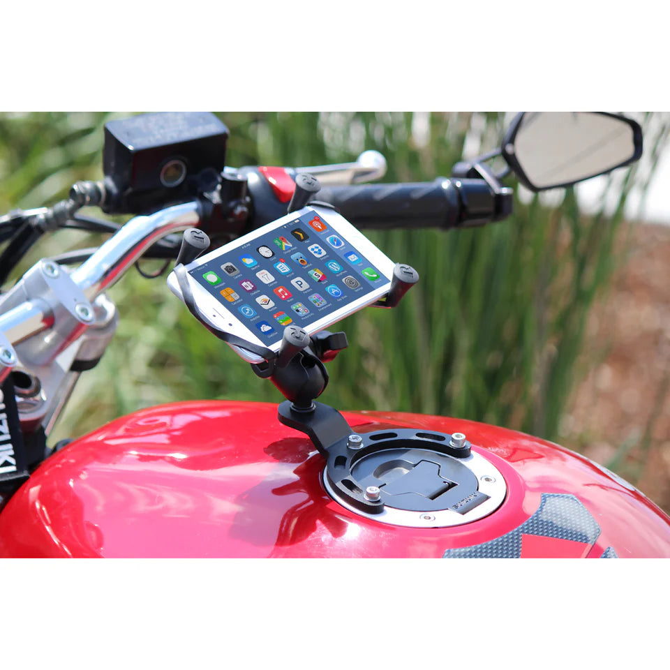 RAM® X-Grip® Large Phone Mount with Small Gas Tank Base (RAM-B-410-A-UN10BU)