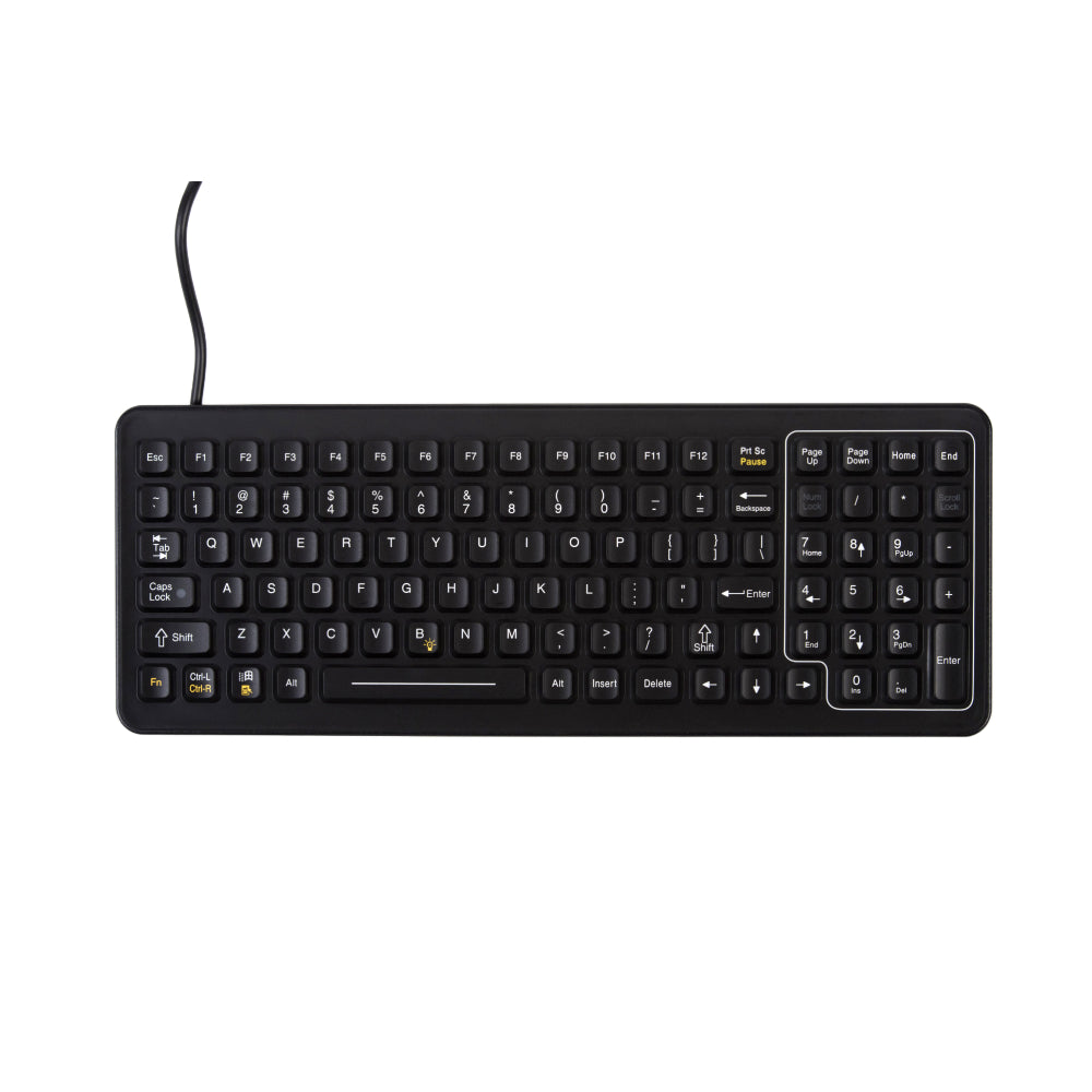 iKey Slim, Rugged Keyboard - 8 Levels of Backlighting