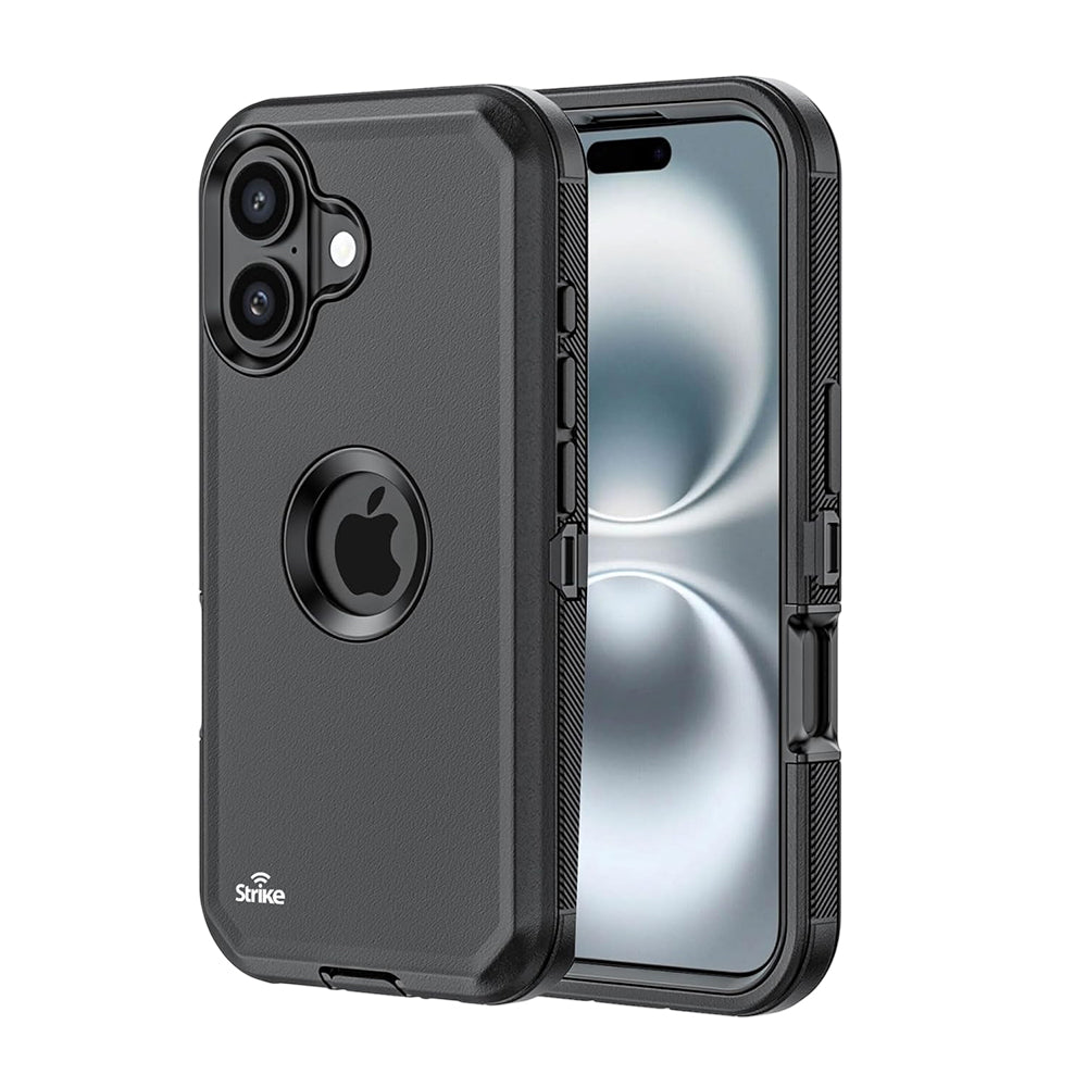 Strike Rugged Case for Apple iPhone 16 Plus (Black)