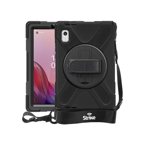 Strike Rugged Case with Hand Strap and Lanyard for Lenovo Tab M9 9"