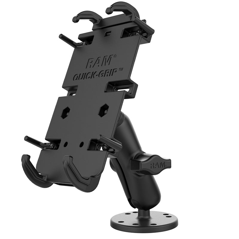 RAM® Quick-Grip™ XL Spring-Loaded Phone Mount with Drill-Down Base (RAM-B-138-PD4U)