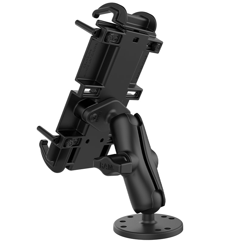 RAM® Quick-Grip™ XL Spring-Loaded Phone Mount with Drill-Down Base (RAM-B-138-PD4U)