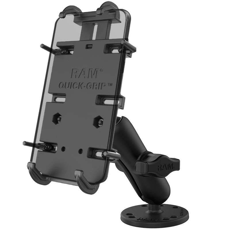 RAM® Quick-Grip™ XL Spring-Loaded Phone Mount with Drill-Down Base (RAM-B-138-PD4U)