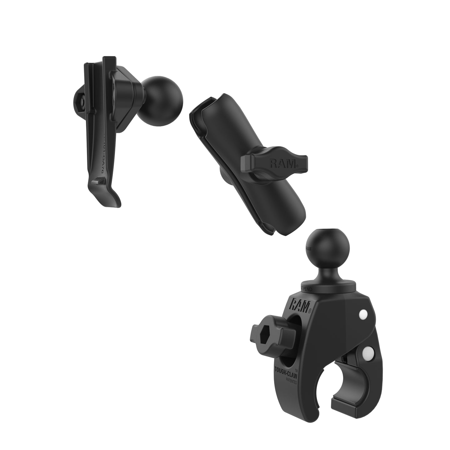 RAM® Tough-Claw™ Small Clamp Mount with Garmin Spine Clip Holder (RAM-B-400-GA76U)