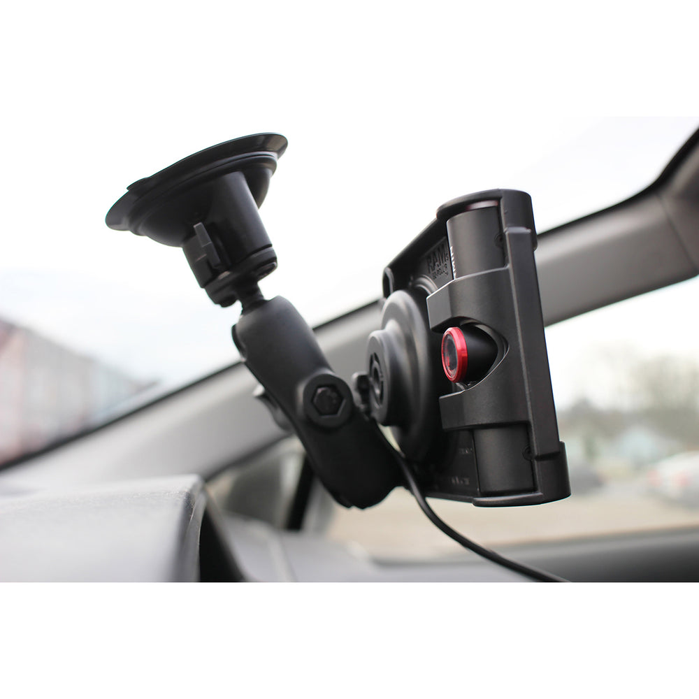 RAM® EZ-Roll'r™ Locking Cradle with Ball for Garmin nuviCam and dezlCam (RAM-B-HOL-GA68LU)