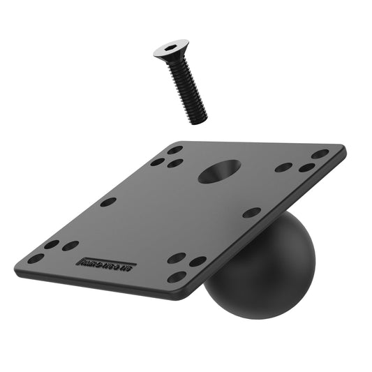 RAM® Steel Reinforced 100x100mm VESA Plate with Ball - D Size (RAM-D-246U-IN1)