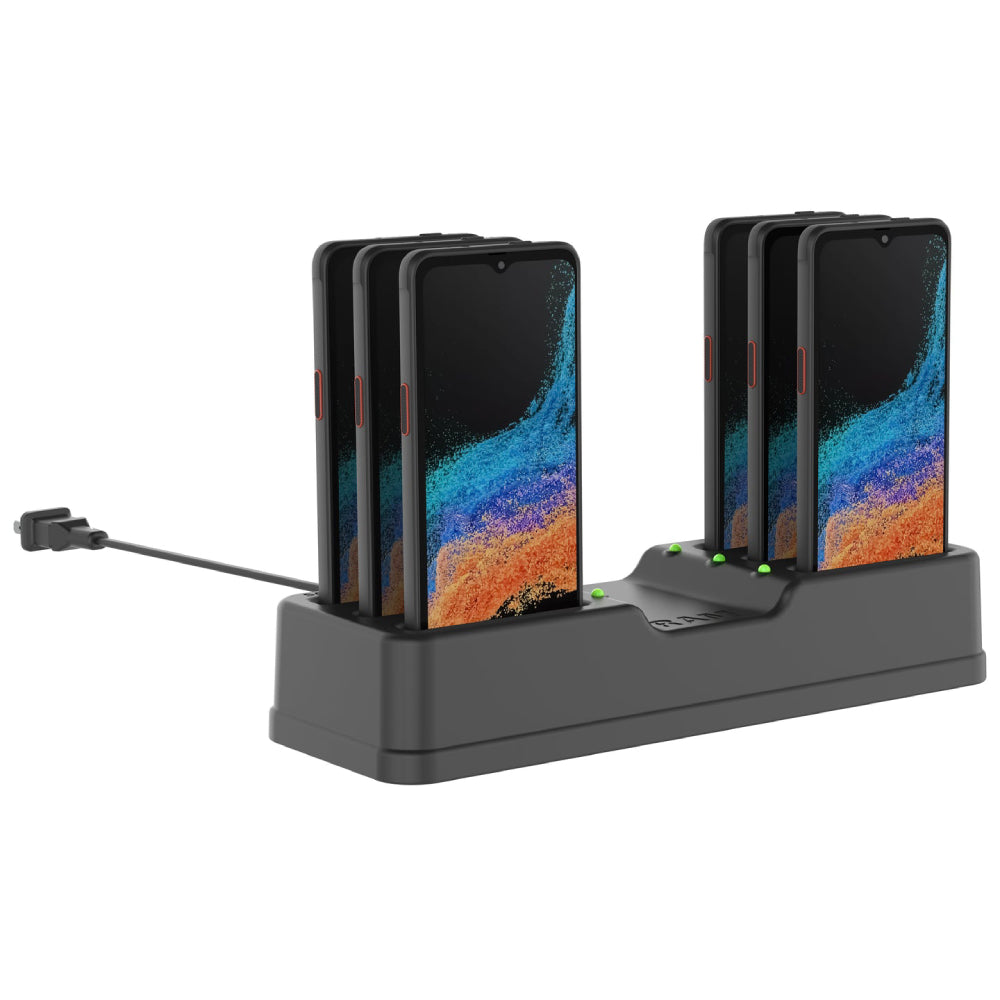 RAM® 6-Port Charging Dock for Samsung XCover6 Pro Without Case (RAM-DOCK-6G-SAM84PU)