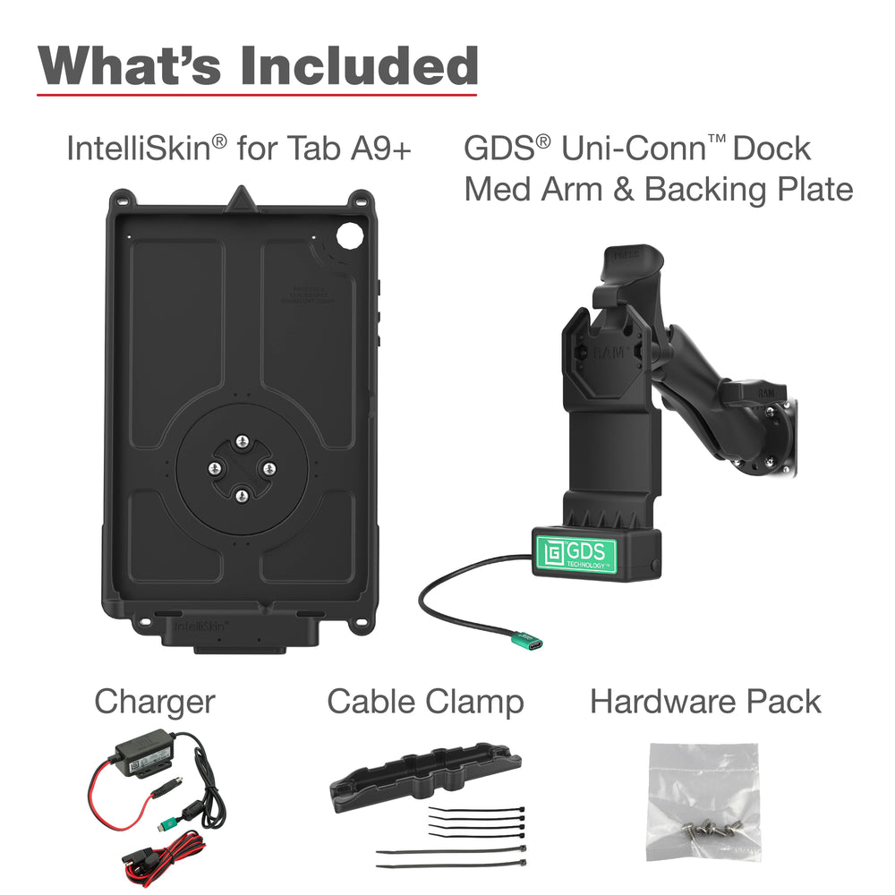 GDS® Uni-Conn™ Vehicle Bundle for Samsung Tab A9+ (RAM-GDS-U1-SAM88-KIT1)