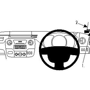 ClicOn No Holes Dash Mount for Renault Master 11-14