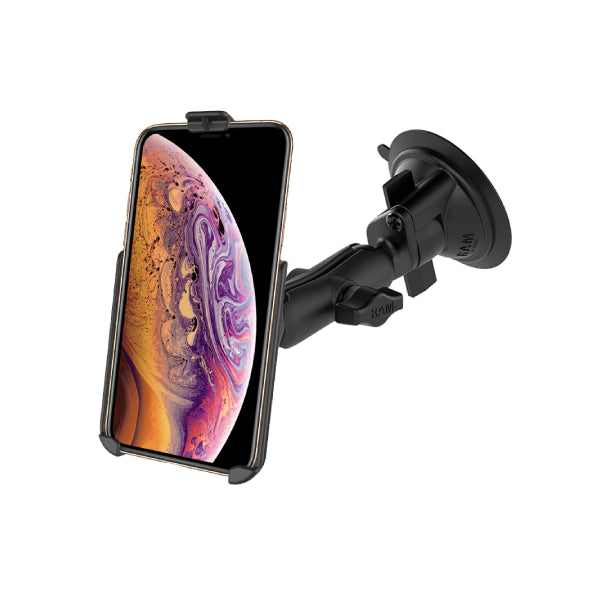 RAM® Twist-Lock™ Suction Cup Mount for Apple iPhone Xs Max 7 & 6 Plus (RAM-B-166-AP19U)