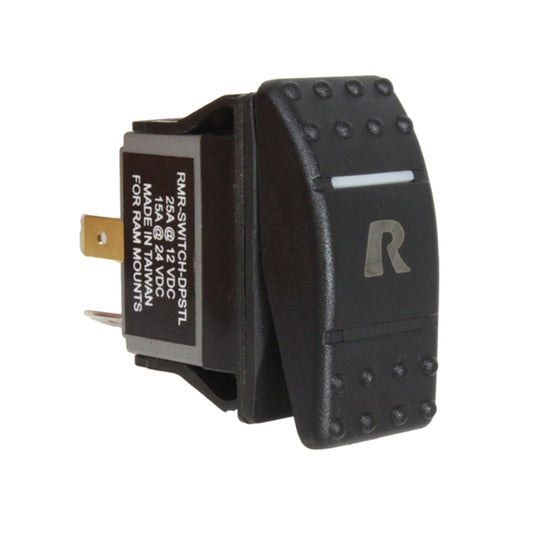 RAM DPST Rocker Switch with Light (RAM-SWITCH-DPSTL)