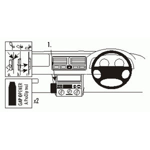 ClicOn No Holes Dash Mount for Volkswagen Bora 98-05