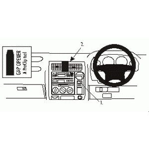 ClicOn No Holes Dash Mount for Toyota Prado 97-02