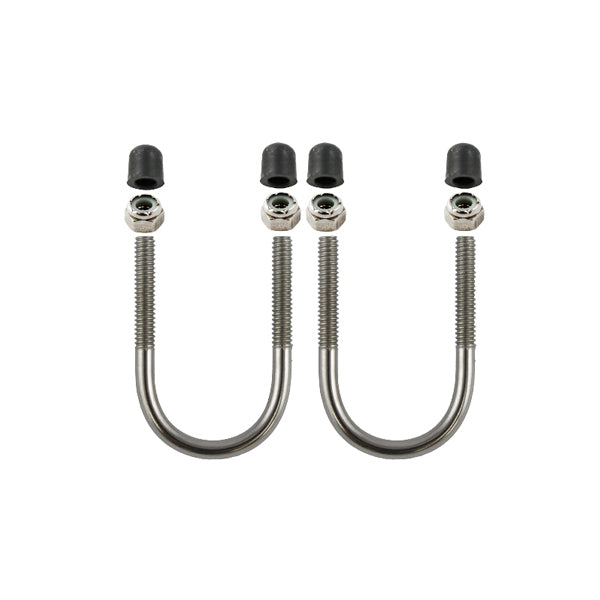 RAM Stainless Steel U-Bolt Hardware Pack accommodates Rails 1" to 1.25" (RAM-HAR-235)